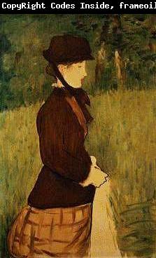 Edouard Manet Woman walking in the Garden